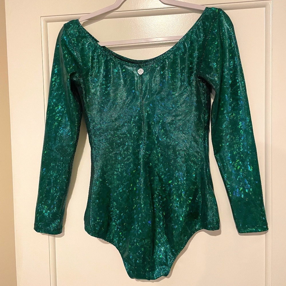 HOLOGRAPHIC LONG-SLEEVE BODYSUIT